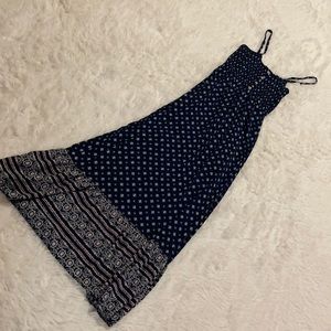 Lily Rose Maxi Dress Navy Blue Size Small